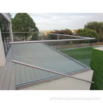 Inox Decking U Channel Glass Aluminium Balustrade